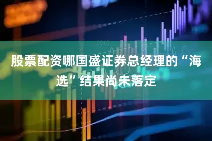 股票配资哪国盛证券总经理的“海选”结果尚未落定